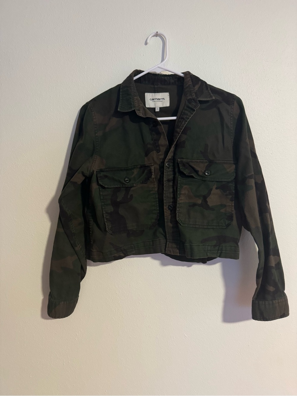 Carhartt Women's Camo Utility Jacket in Green and Brown